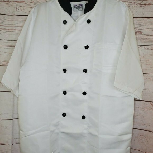 Big Costume Medium White With Black Buttons Coat - Picture 2 of 8
